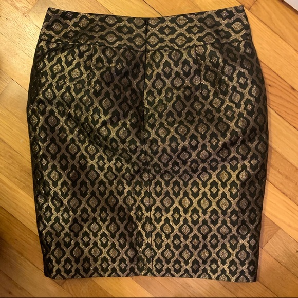 Women’s Black & Gold Skirt - The Limited - Picture 2 of 4